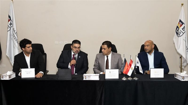 وزير التعليم التقني والفني الليبي يزور جامعة ساكسوني مصر (صور)