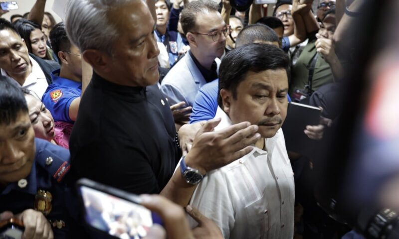Philippine lawmaker charged with corruption to surrender, without right to bail