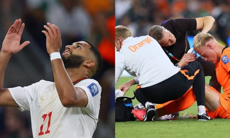 الشوط الأول من هولندا والمغرب.. “دماء” وحظ عاثر