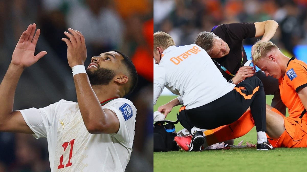 الشوط الأول من هولندا والمغرب.. “دماء” وحظ عاثر