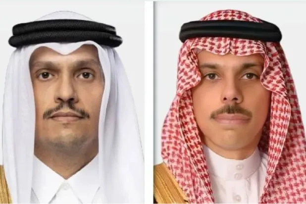 وزيرا خارجية السعودية وقطر يبحثان التطورات الراهنة في المنطقة
