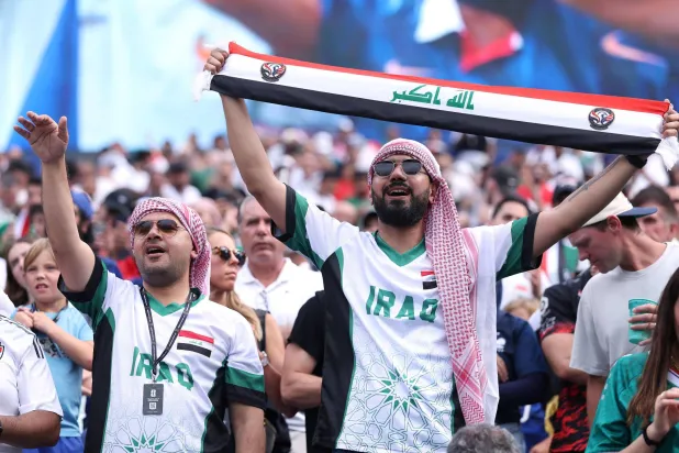 مونديال 2026: الجماهير العراقية تتقاطر على ملعب فيلادلفيا رغم العاصفة