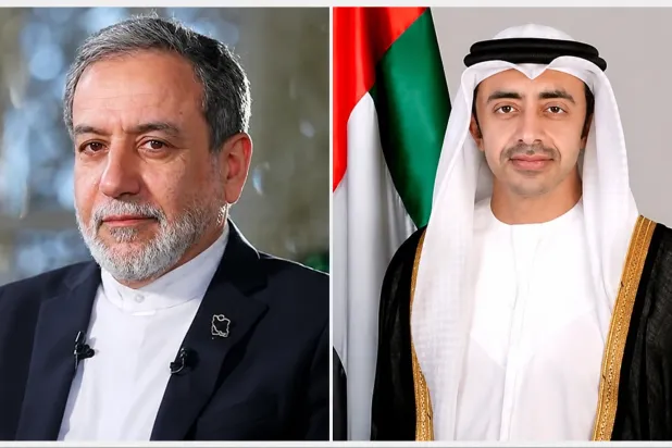 مباحثات بين عبد الله بن زايد وعراقجي حول الاتفاق الأميركي الإيراني