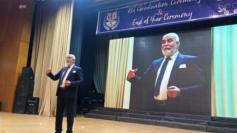 من حفل مدارس الحسام، طارق الدسوقي: الأنشطة الفنية والطلابية ركيزة أساسية لبناء الشخصية