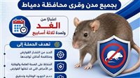 حملة موسعة في دمياط لمكافحة القوارض والحفاظ على الصحة العامة