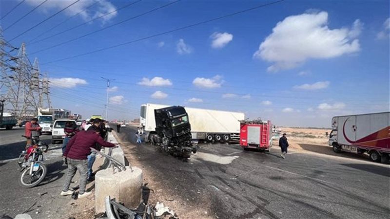 التحقيقات في حادث دائري السلام: سائق النقل خالف قواعد المرور