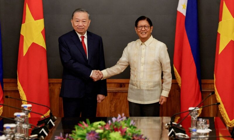 Philippines, Vietnam close ranks on South China Sea as To Lam visits