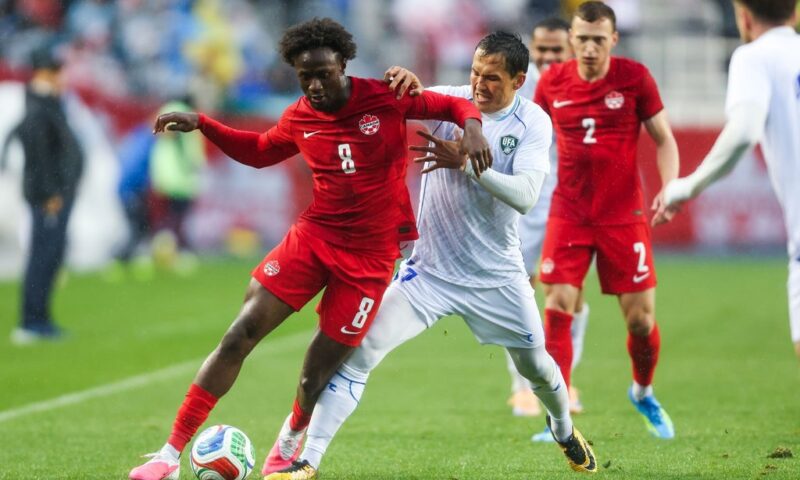 Canada wins 2-0 over Uzbekistan in soggy Edmonton friendly
