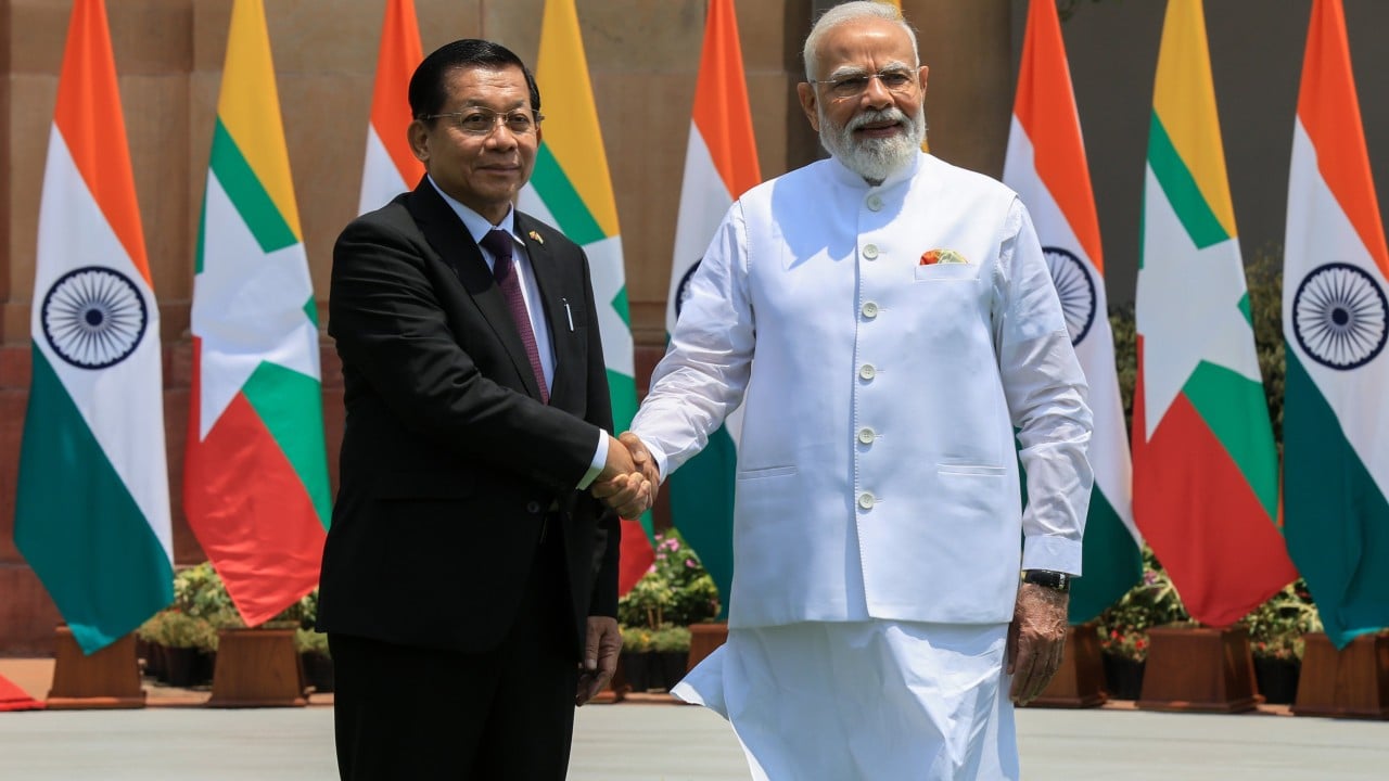 Why India is rolling out welcome mat for Myanmar’s Min Aung Hlaing