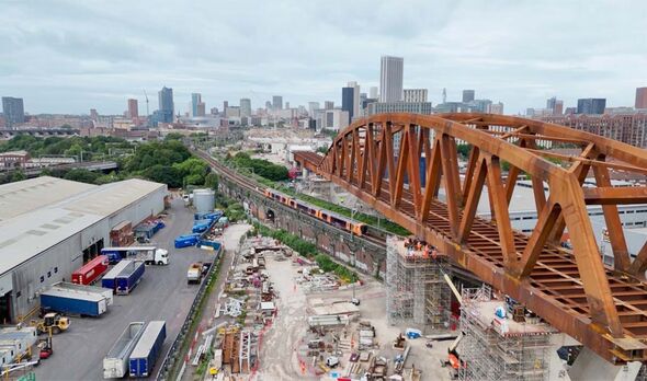 Incredible new UK viaduct slid into place – 4,200 tons of concrete