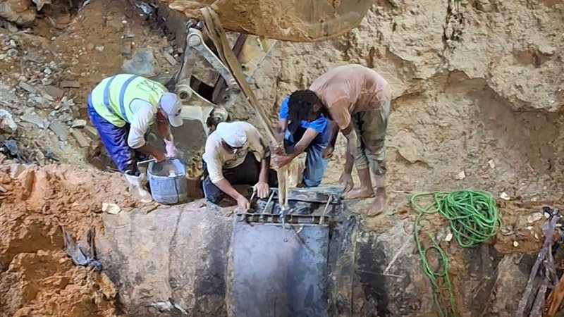 جهاز تنمية مدينة أكتوبر الجديدة يُكثف أعمال إصلاح خط الطرد (قطر 1200 مم) ويدفع بسيارات مياه