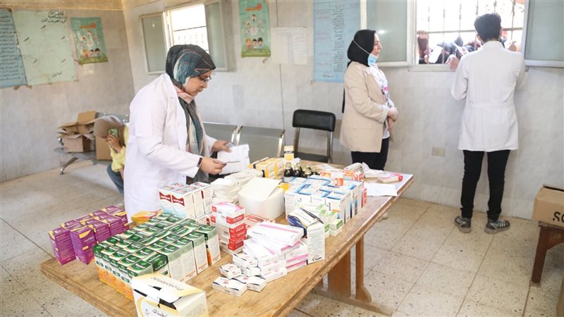 جامعة الفيوم تنظم قافلة تنموية شاملة لقرية منشأة الجمال