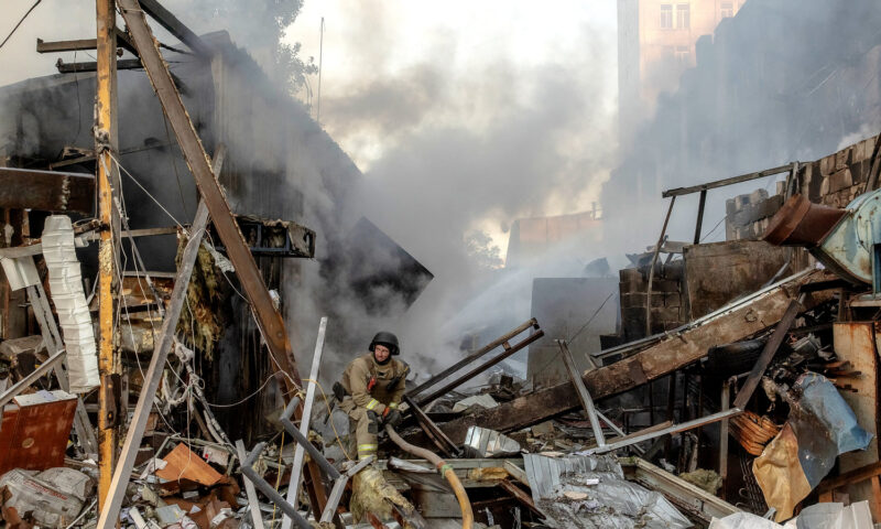 Major Russian attack across Ukraine kills at least 13 and injures dozens