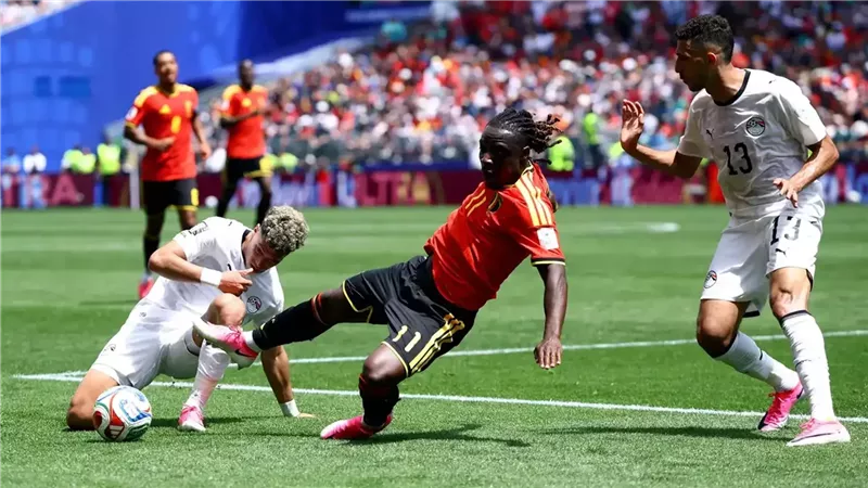 أهداف مباراة مصر وبلجيكا في كأس العالم 2026 (فيديو)