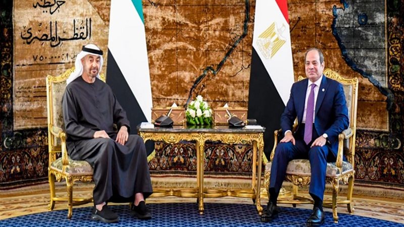 قمة مصرية إماراتية اليوم.. السيسي وبن زايد يبحثان تعزيز العلاقات الاقتصادية والاستثمارية.. وأزمات إيران وغزة والسودان وليبيا تتصدر الملفات