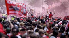 Six people stabbed after Arsenal victory parade