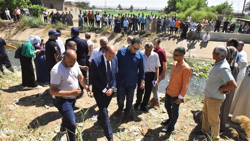 بعد غرق 9 أطفال، محافظ أسيوط يقرر بناء حواجز خرسانية وصدادات نيوجيرسي بمحيط “ترعة أبوتيج”
