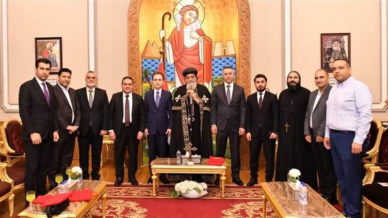 البابا تواضروس الثاني يستقبل وزير الأوقاف الكردستاني