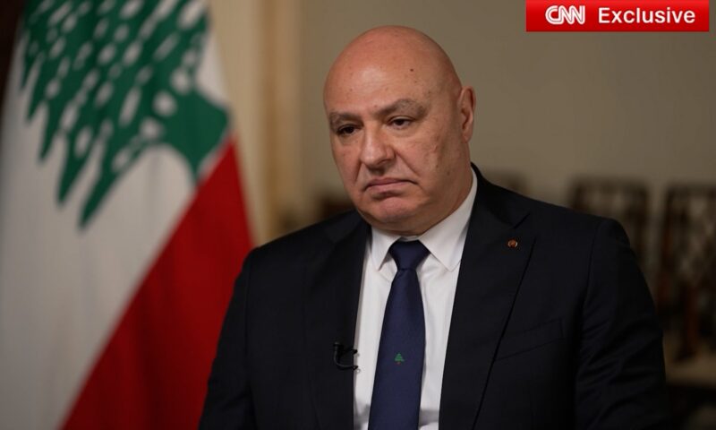 في لقاء حصري مع CNN.. جوزاف عون يوجه رسالة إلى إيران: لبنان “ليس بلدكم”