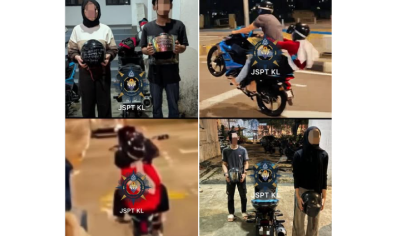 KL traffic cops arrest six, four minors, after viral wheelie stunts with pillion daredevils spark outrage