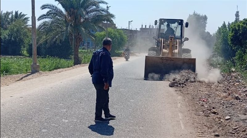 حفاظا على البيئة، رفع 465 طن مخلفات بنجع حمادي شمالي قنا
