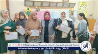 تكريم ملاحظي لجنة في آخر يوم لامتحانات الشهادة الإعدادية ببني سويف