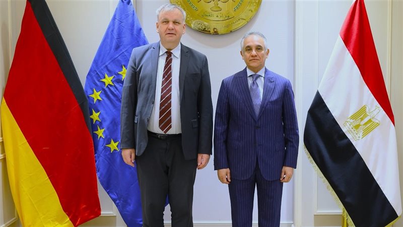 وزير العدل يستقبل السفير الألماني بالقاهرة لبحث تعزيز التعاون القضائي