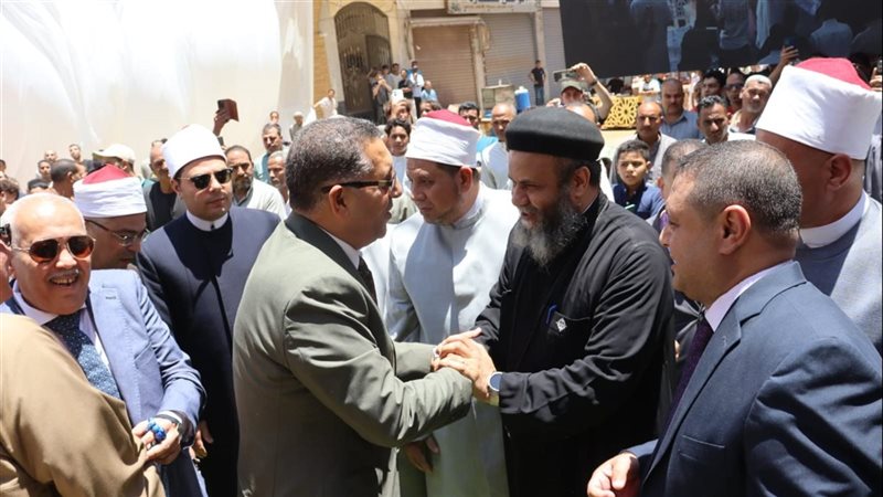 محافظ القليوبية يفتتح مسجد ياسين الجبل بقرية ميت كنانة