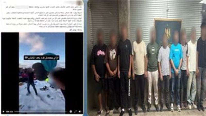 ضبط 10 أشخاص أتلفوا مقاعد المنطقة الترفيهية بالعاصمة الجديدة خلال الاحتفال بفوز المنتخب