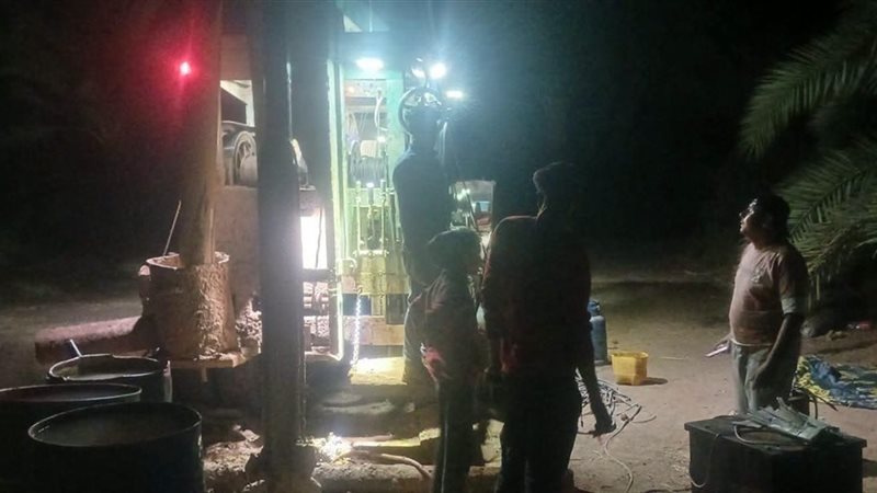 ضبط حفار آبار مخالف للإجراءات القانونية غرب بولاق الخارجة