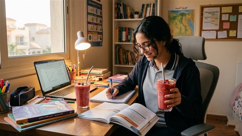لطلاب الثانوية العامة، أفضل المشروبات خلال ساعات المراجعة طوال فترة الامتحانات