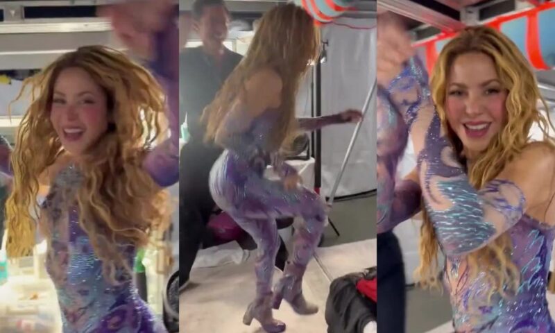 فيديو.. شاكيرا ترقص بجنون خلف الكواليس احتفالاً بفوز كولومبيا