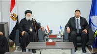 محافظ دمياط يؤكد عمق الترابط بين أبناء الوطن خلال استقبال الأنبا ماركوس