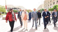 رئيس جامعة المنيا يتفقد سير أعمال امتحانات نهاية العام الدراسي