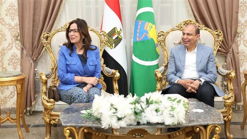 محافظ المنيا يستقبل وزيرة الثقافة لتطوير المواقع الإبداعية وافتتاح ملتقى أدباء وسط الصعيد