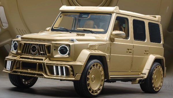 بقوة 720 حصانًا.. مرسيدس G-CLASS تظهر بتعديل ذهبي جديد| صور