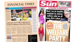 The Papers:  ‘Mandelson files lay bare frustration’ and ‘The welfare party’