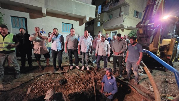 امتدت لساعات .. مياه المنوفية تنهى إصلاح عطل خط 500 مللي