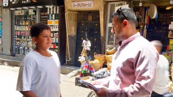 استطلاع رأي للمواطنين بمنطقة شرق السكة في الأٌقصر لقياس الرضا عن المياه