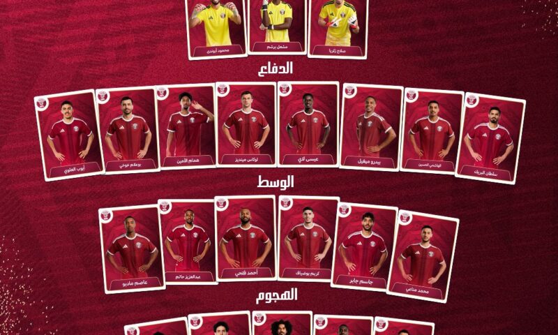 كأس العالم 2026: مدرب المنتخب القطري يعلن عن القائمة النهائية لخوض المونديال