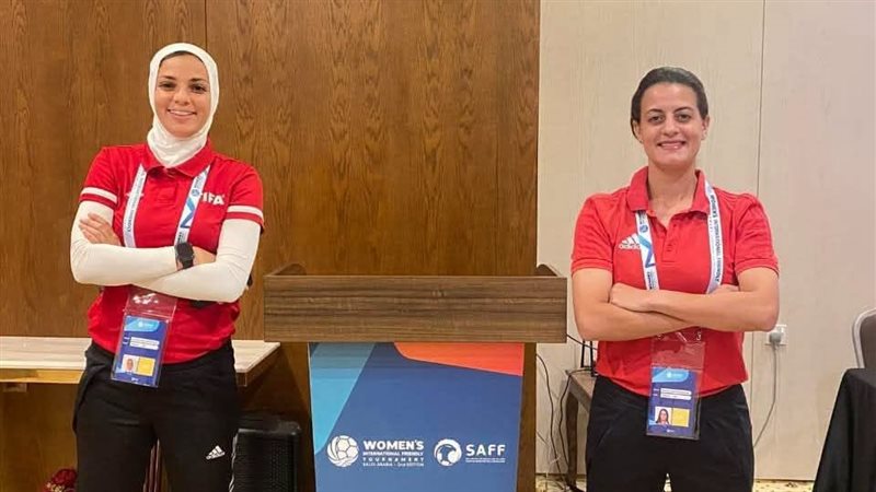 شاهندا المغربي ويارا عاطف تجتازان الاختبار البدني لحكام أمم أفريقيا للسيدات