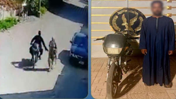 راكب موتوسيكل.. القبض على عامل تحرش بسيدة في البحيرة