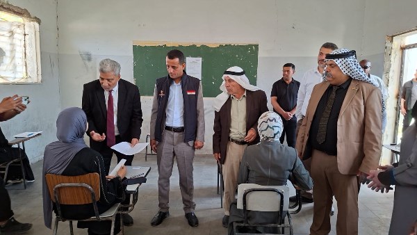 وفد من اللجنة المصرية يتفقد امتحانات شهادة الثانوية بالمعاهد الأزهرية في غزة