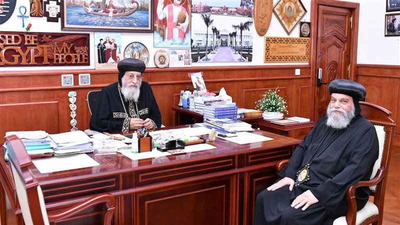 البابا تواضروس يتلقى تقريرا عن الخدمة في إيبارشية أسوان