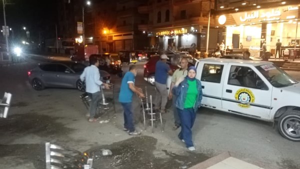 حملة ليلية لضبط أجهزة الصوت والتلوث السمعي والاشغالات بمدينة نبروه بالدقهلية ومصادرة 15 قطعة صوتية