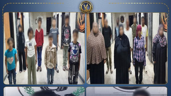 القبض على مسجلين خطر يستغلون 10 صغار في أعمال التسول