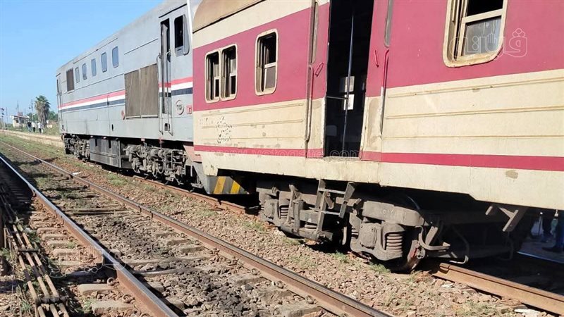 السكك الحديدية تكشف تفاصيل خروج جرار قطار عن القضبان بمحطة طنطا