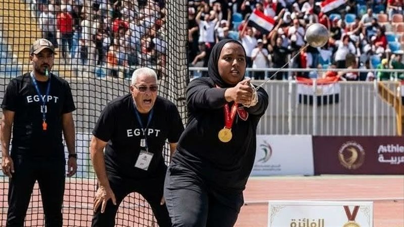 إشادة عربية بملعب الرمي باستاد القاهرة واستعدادات لتنظيم البطولة العربية لألعاب القوى