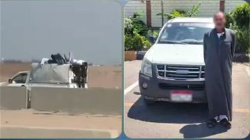 ضبط قائد سيارة ربع نقل سمح لأشخاص بالجلوس أعلى الصندوق الخلفي بالشرقية (فيديو)