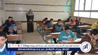 طلاب الشهادة الإعدادية بالجيزة يؤدون امتحان الهندسة اليوم